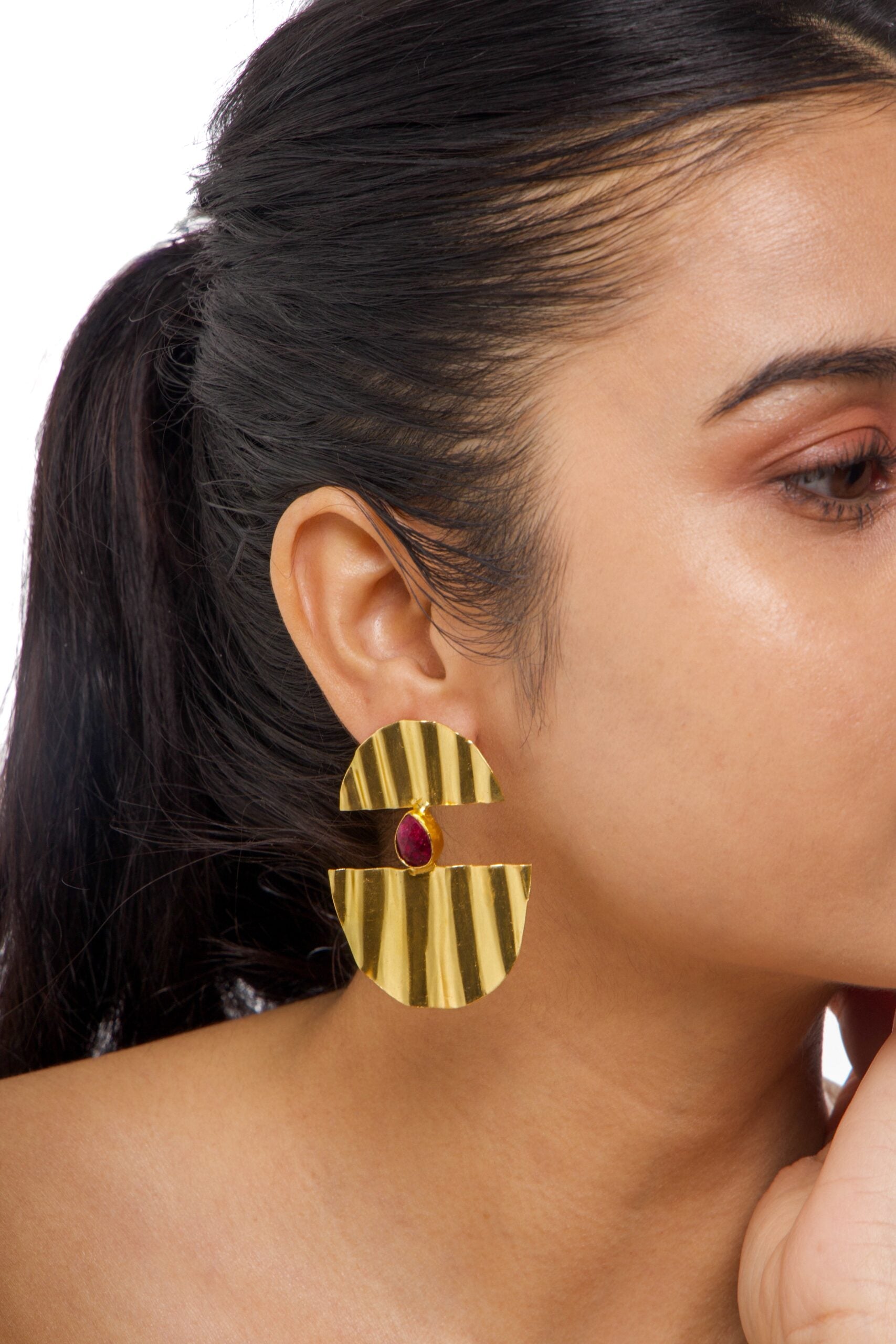 Ruby earring