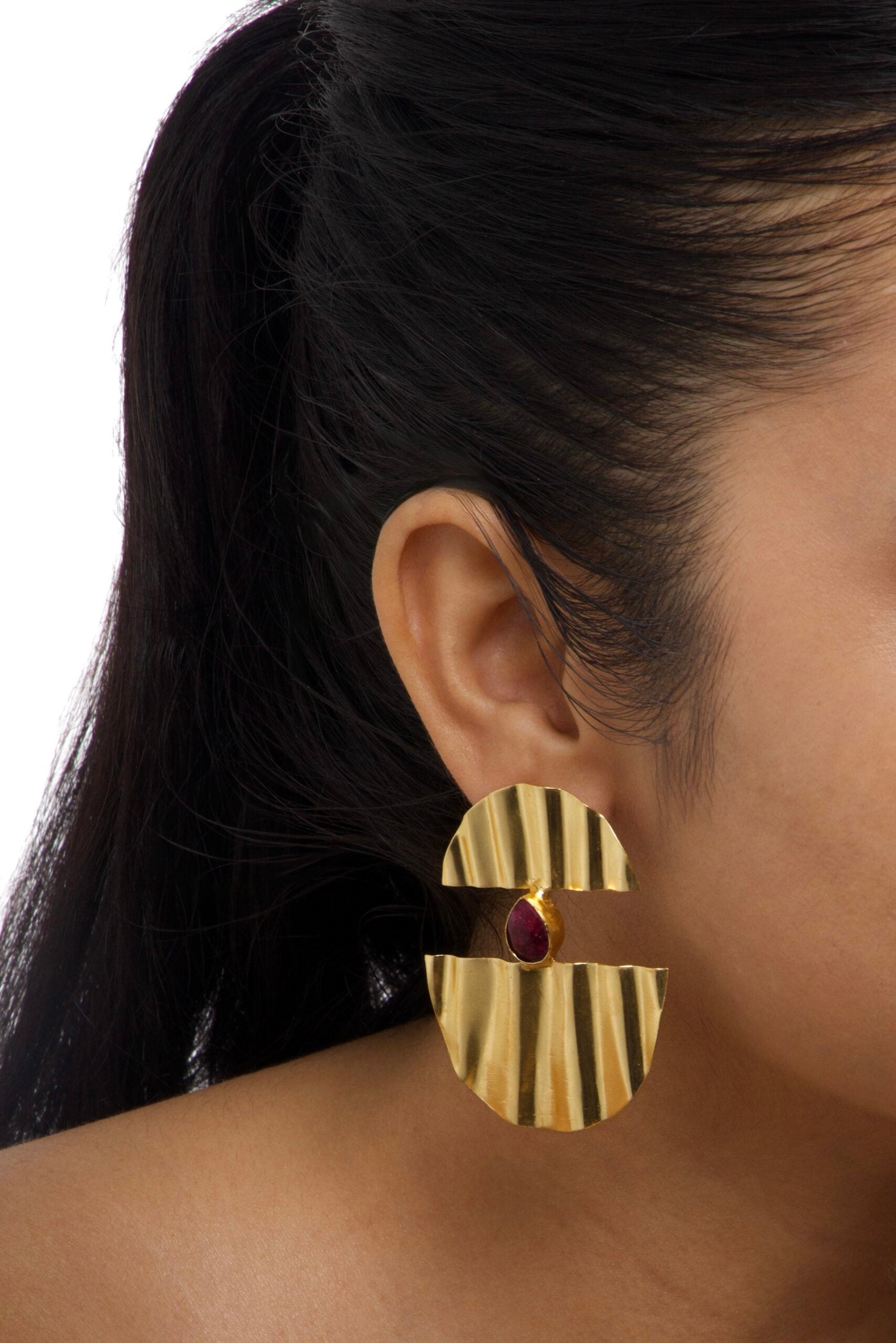 Ruby earring